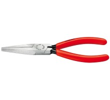 Длинногубцы KNIPEX KN-3011160SB плоские рифленные губки 46.5 мм, длина 160 мм