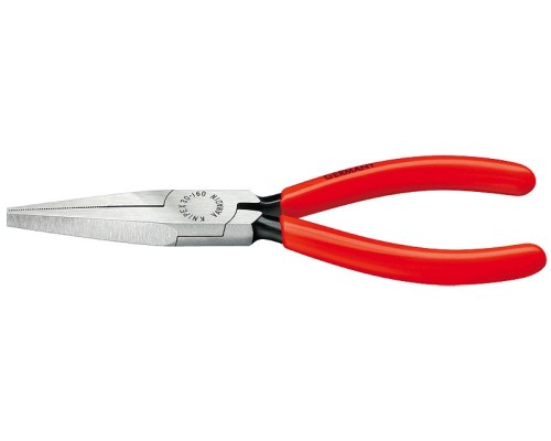 Длинногубцы KNIPEX KN-3011160SB плоские рифленные губки 46.5 мм, длина 160 мм