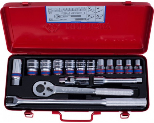 Набор головок 1/2" KING TONY 4016MR, 16 предметов