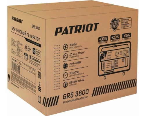 Генератор бензиновый PATRIOT GRS 3800 [476102255]