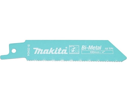 Полотна для сабельных пил MAKITA B-20404 для металла 100x0,9x18tpi, 5 шт.