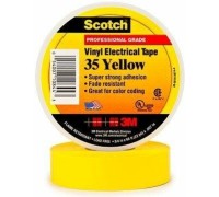 Изолента ПВХ 3M Scotch® 35 19 мм х 20 м, желтая [7000031671]