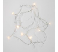 Гирлянда светодиодная Neon-Night Жемчужинки 1,5 м прозрачный пвх, 10 LED, теплый белый 303-097