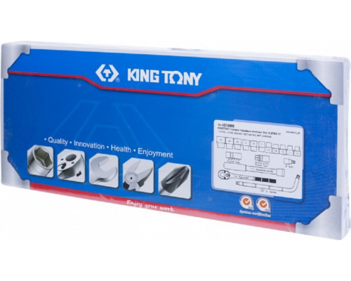Набор головок 1/2" KING TONY 4518MR, 17 предметов