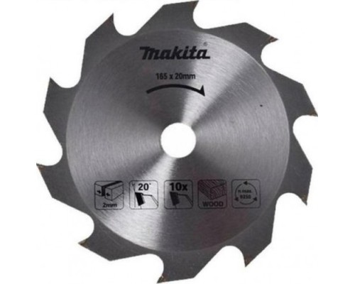 Пильный диск MAKITA 165х 10тх20 дерево (Standart)  D-03327 (D-45864) [D-45864]