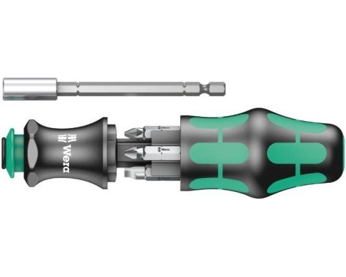 Отвертка с битами WERA Kraftform Kompakt 28 7 предметов WE-134491 [WE-134491]