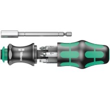 Отвертка с битами WERA Kraftform Kompakt 28 7 предметов WE-134491 WE-134491