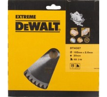 Пильный диск по дереву DeWALT 165х48тх20 мм EXTREME WORKSHOP DT4087-QZ [DT4087-QZ]