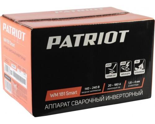 Сварочный инвертор PATRIOT WM 181 Smart [605302135]
