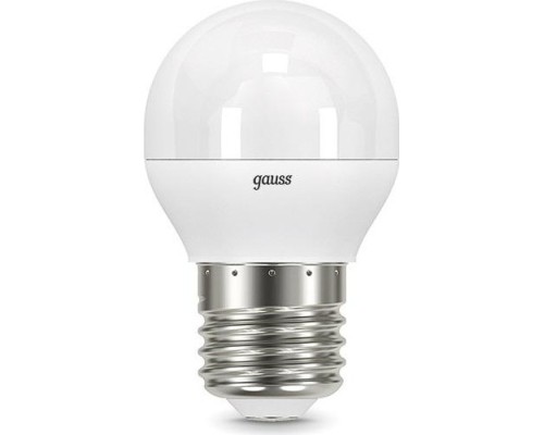 Лампа светодиодная GAUSS Шар шар 9.5w 890lm 3000k e27 led [105102110]