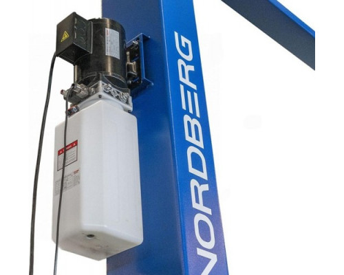 Подъемник автомобильный двухстоечный NORDBERG N4120H1E-4B_3, 4 т, верхняя синхронизация, 380 В