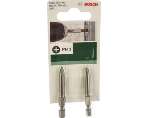 Бита для заворачивания BOSCH 49 MM PH1 Extra Hard 2шт xh [2609255919]