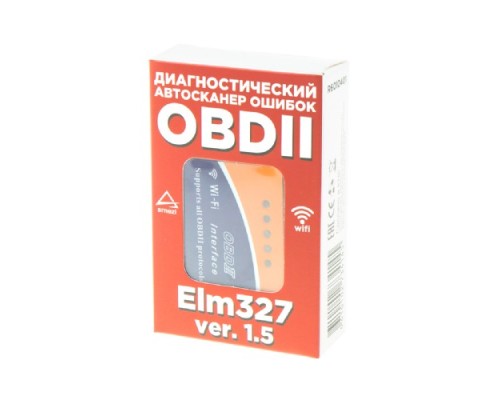 Диагностический сканер ARNEZI R6010401 автомобильный OBDII, ELM 327 WiFi, V1.5