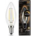 Лампа светодиодная GAUSS Свеча filament 5w 420lm 2700к е14 диммируемая led [103801105-D]