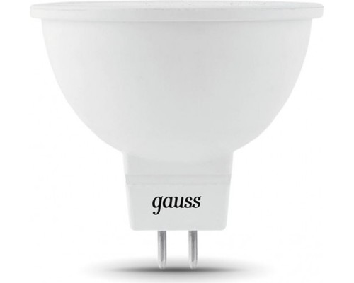 Лампа светодиодная GAUSS MR16 7w 630lm 4100k gu5.3 led [101505207]