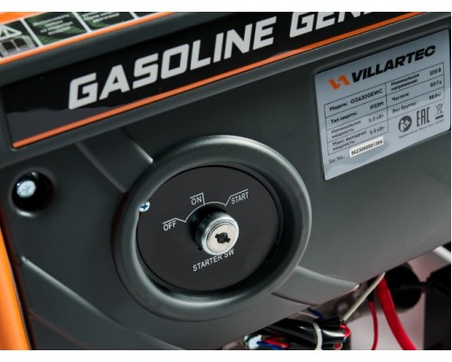 Генератор бензиновый VILLARTEC GG6300EWC Генератор бензиновый VILLARTEC GG6300EWC