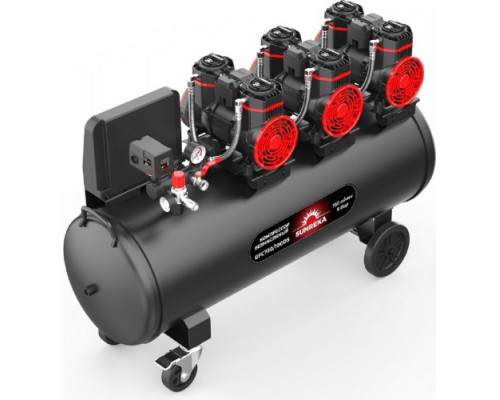 Компрессор поршневой безмасляный малошумный SUNREKA GFC750/100DS