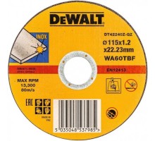 Диск отрезной по металлу DeWALT 115х1.2x22.2 мм A24RBF Extreme DT42240Z-QZ [DT42240Z-QZ]