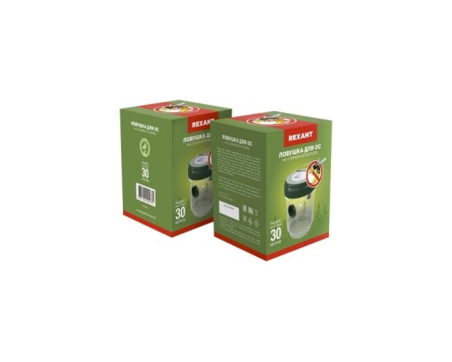Ловушка для ос REXANT 71-0031 R 30м, на солнечной батарее Ловушка для ос REXANT 71-0031 R 30м, на солнечной батарее