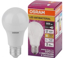 Лампа светодиодная Osram LED Antibacterial cla60 8,5w/827 230vfr e27 [4058075560994]