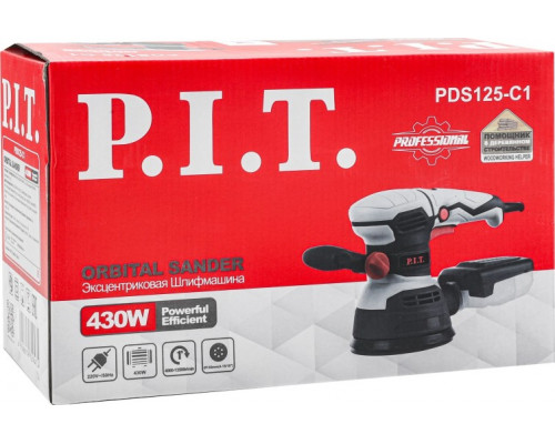 Виброшлифмашина эксцентриковая сетевая P.I.T. PDS125-C1 купить с доставкой и официальной гарантией