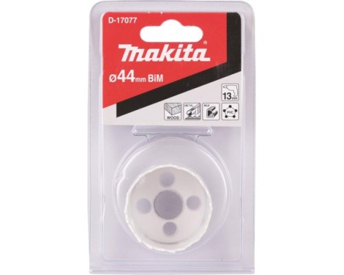 Коронка биметаллическая MAKITA D-17077 44мм Коронка биметаллическая MAKITA D-17077 44мм