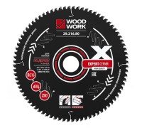 Пильный диск по дереву WOODWORK 216x2,4/1,6x30 Z=80 A=-5 29.216.80