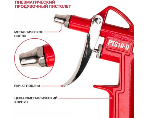 Набор пневмоинструмента P.I.T. PTS10-D Cтандарт купить с доставкой и официальной гарантией