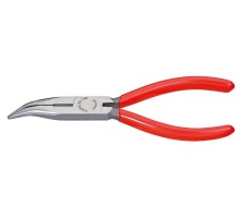 Длинногубцы KNIPEX KN-2521160SB с режущими кромками, губки 40°, 160 мм