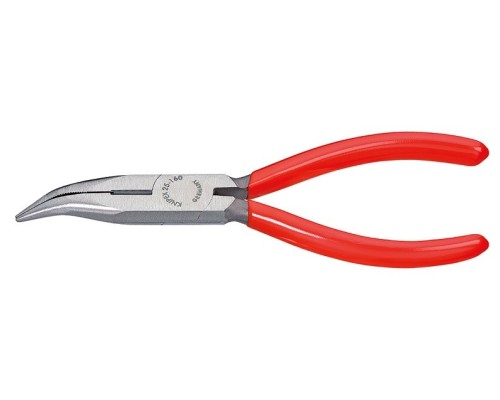 Длинногубцы KNIPEX KN-2521160SB с режущими кромками, губки 40°, 160 мм