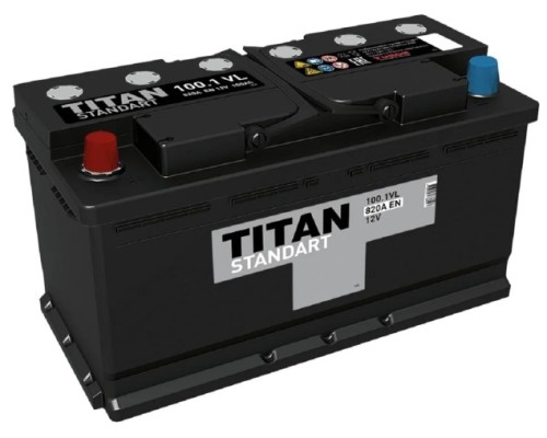 Аккумулятор Titan STANDART 100.1 VL 820А [4607008888027]