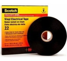 Изолента ПВХ 3M Scotch® 22 усиленная, 25 мм х 33 м х 0,25 мм [7000042539]