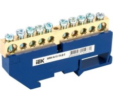 Шина нулевая IEK ШНИ-8х12-10-Д-С на DIN-изол. YNN10-812-10D-K07