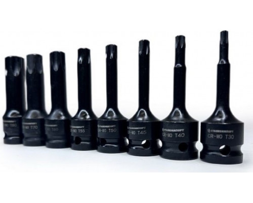 Набор ударных головок TORX 1/2" STANKO CS122488, 8 предметов