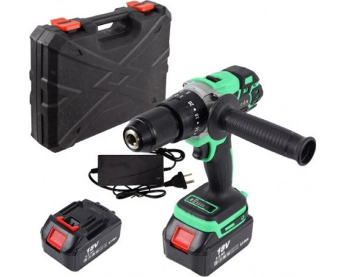 Дрель-шуруповерт аккумуляторная ZITREK Green Impact 18V 2x4.0 Ah ударная [063-4045]