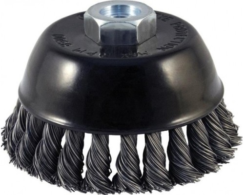 Щетка обдирочная для УШМ D.BOR чашеобразная METAL Standard D-120 мм М14 витая (арт. D02-MS-120-M14-050) [D02-MS-120-M14-050]