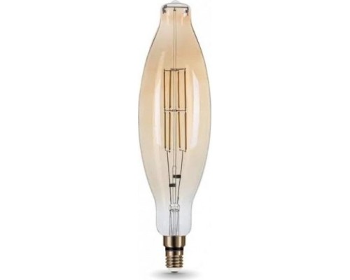 Лампа светодиодная GAUSS T120 filament 6w 780lm 2400к е27 golden straight led [155802008]