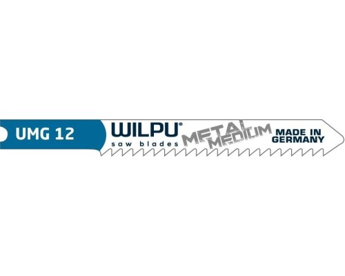 Пилки по металлу WILPU UMG 12 для стали, нерж.стали, алюминия от 2,5 до 6мм 5шт/ [465000005]