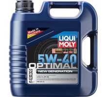 Масло моторное LIQUI MOLY SAE  5W40 Optimal New Generation 4 л 39033 синтетическое 39033