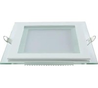 Потолочный светодиодный светильник GAUSS Glass квадрат 12w 990lm 4000k с дек стек led 948111212