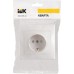 Розетка IEK Кварта РСш10-3 1-м сп 16а ip20 с заземл. защ. шторки бел. [ERK11-K01-16-DM]
