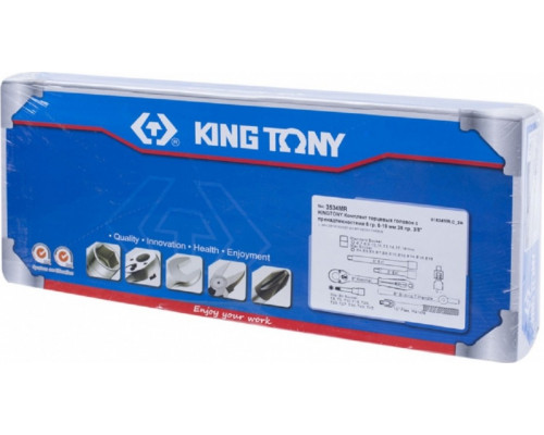 Набор головок 3/8" KING TONY 3534MR, 36 предметов