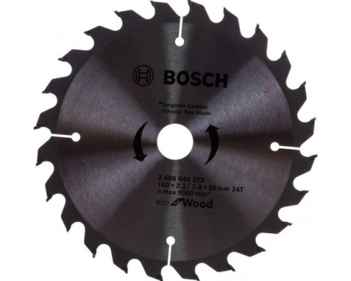 Пильный диск по дереву BOSCH ECO WOOD 160x20/16-24T [2608644373]