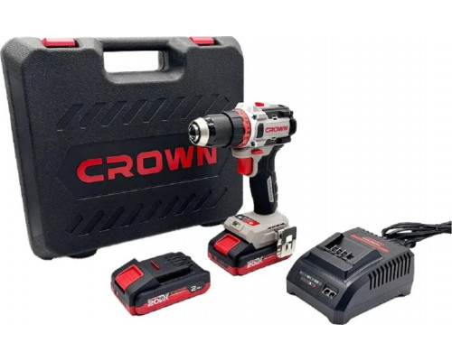 Дрель-шуруповерт аккумуляторная Crown CT21128HMX-2 BMC