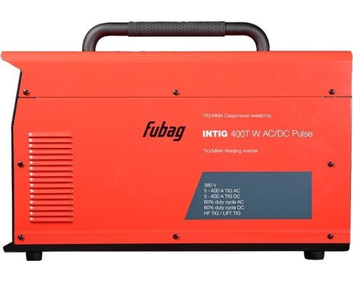 Сварочный инвертор FUBAG INTIG 400 T W AC/DC PULSE (31456) + горелка fb tig 450w 4m (31878) + переход [31456.3]