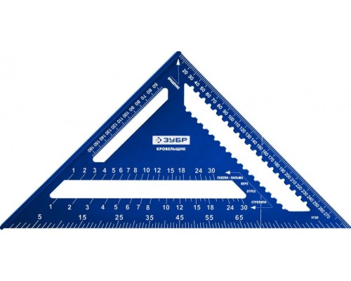 Угольник ЗУБР Кровельщик универсальный, 300 мм, 5-в-1 [34391-30]