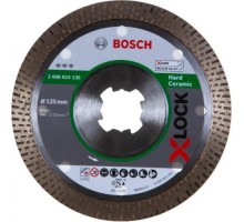 Алмазный диск для резки гранита BOSCH 125x22,23x1,8x10 мм X-LOCK Best for Hard Ceramic  2608615135