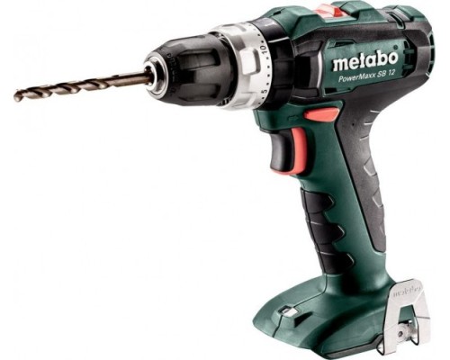 Дрель-шуруповерт аккумуляторная METABO PowerMaxx SB 12 ударная, без АКБ и ЗУ, Metaloc [601076840]