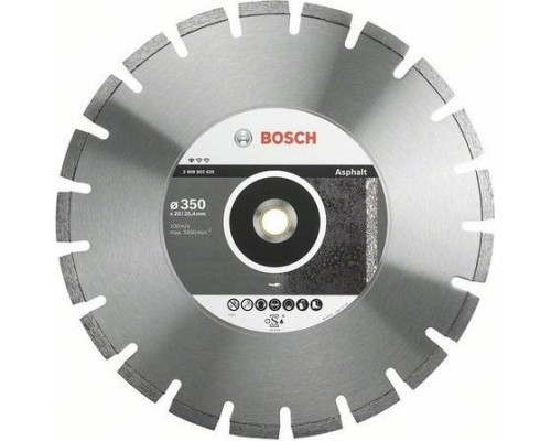 Алмазный диск для резки асфальта BOSCH 350х25,4/20 мм Professional for Asphalt [2608602625]