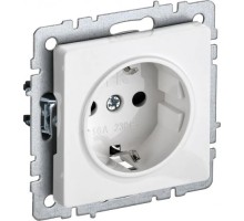 Розетка IEK BRITE РС14-1-0 16а защ. шторки бел. BR-R14-16-K01
